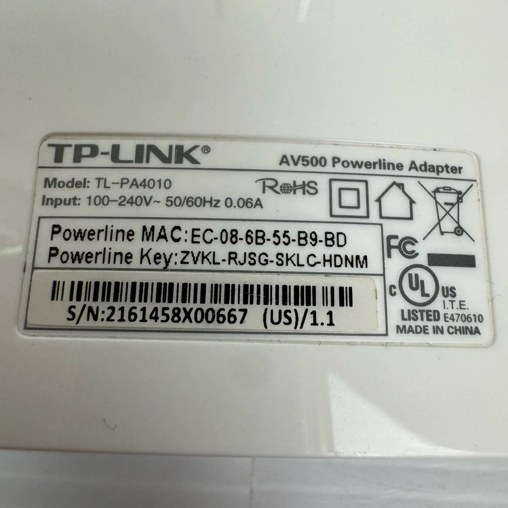 2 TP-LINK Powerline Kit AC1750 Wi-Fi Range Extender AV1200 TL-WPA8730 TL-PA8010
